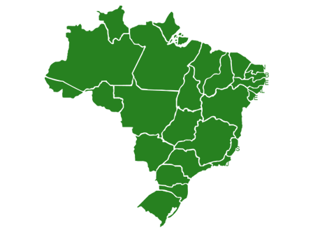 A Trio RH realiza seus trabalhos em todo o Brasil